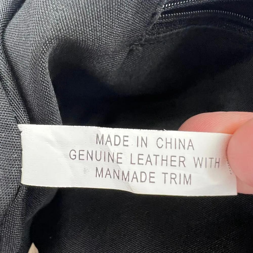 Heritage Shoulder Bag Black Leather Bronze Studded Western Tassle Purse - Image 9