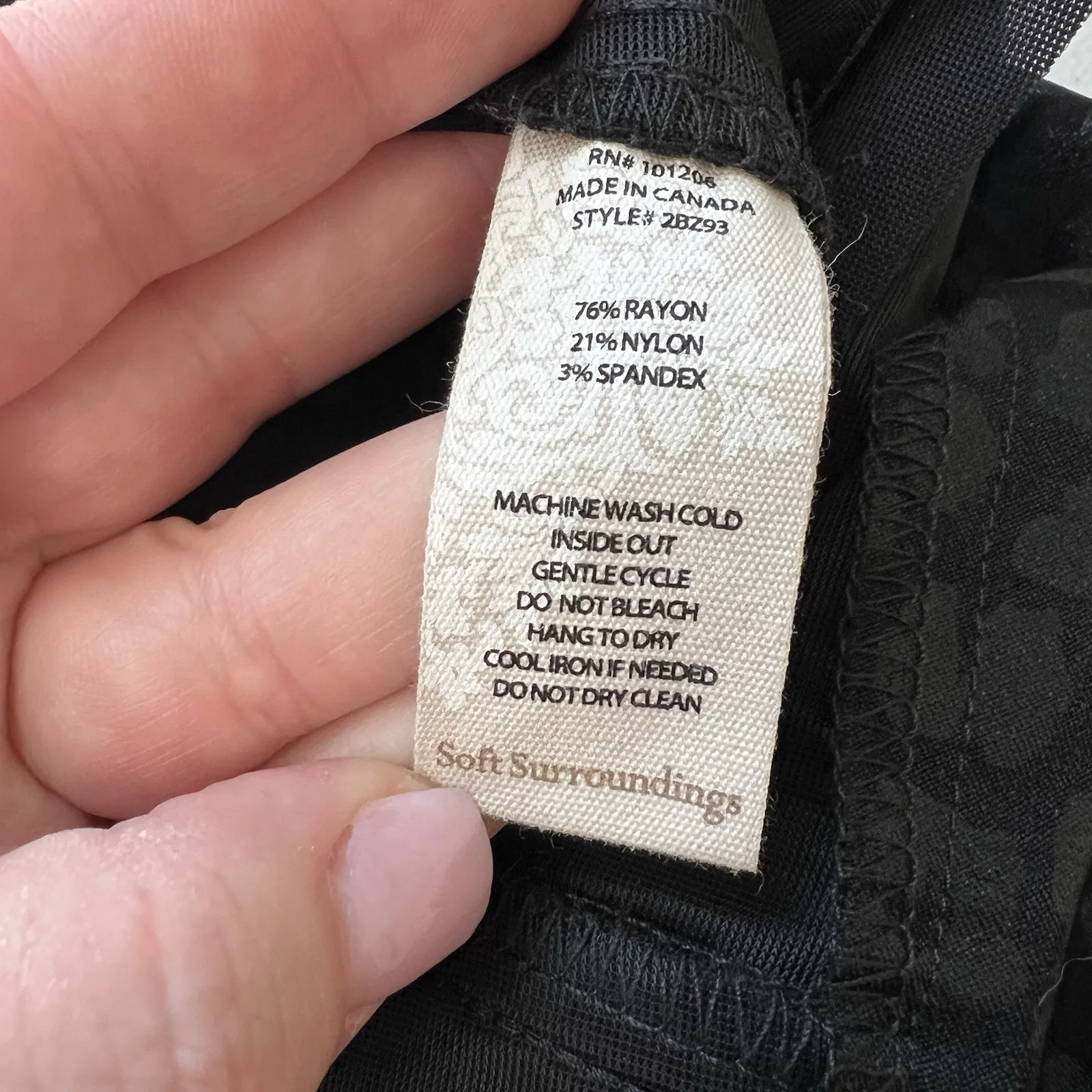 Soft Surroundings Womens Black Leopard Print Legging Ankle Pants Size S - Image 6