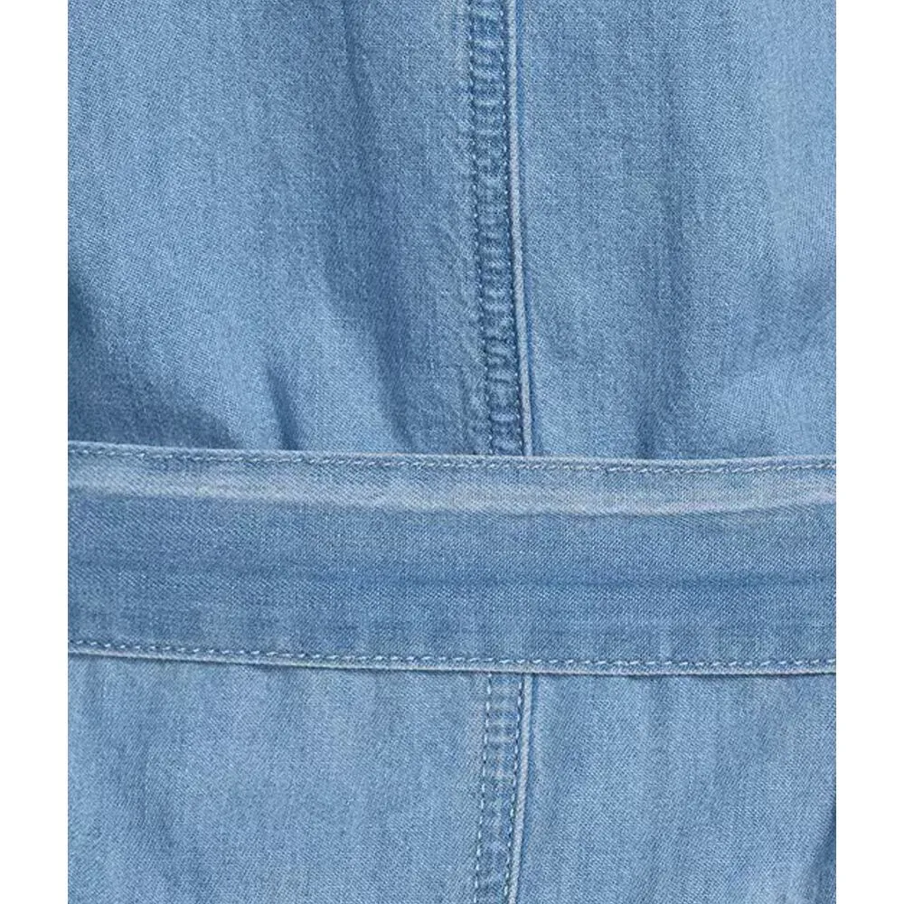 Gianni Bini Charlie Long Sleeve Denim Romper Jumpsuit Utility Blue US 0 NWT - Image 3