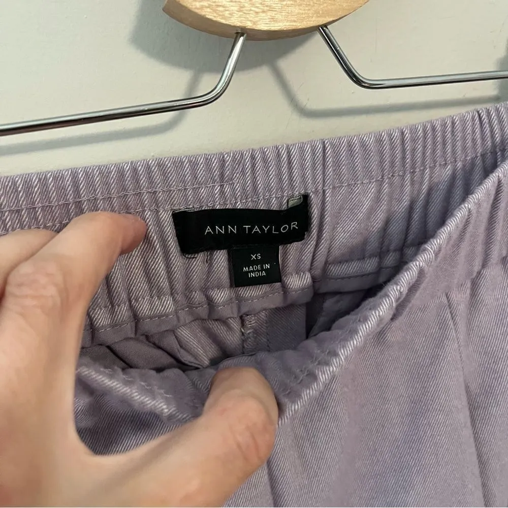 Ann Taylor Dusty Purple Wide Leg Pant - Image 5