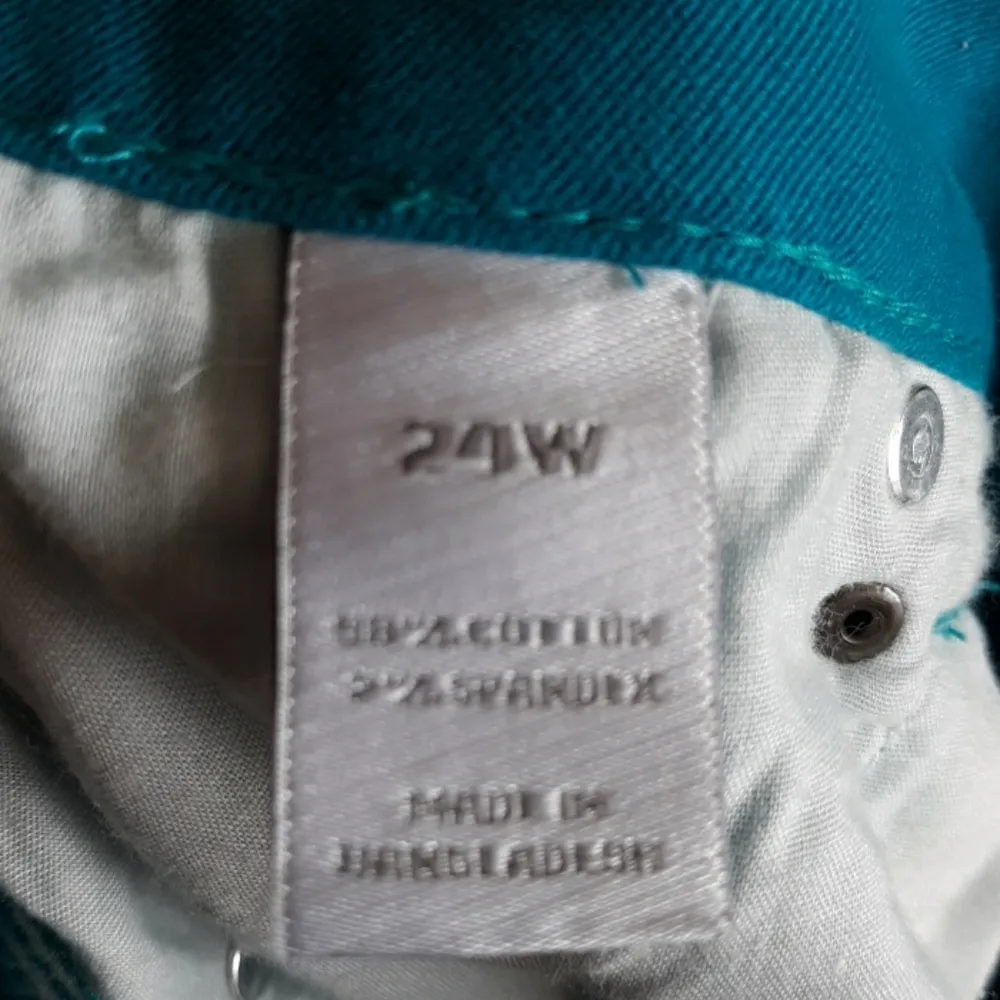 Fashion Bug aqua blue jeans - Image 5