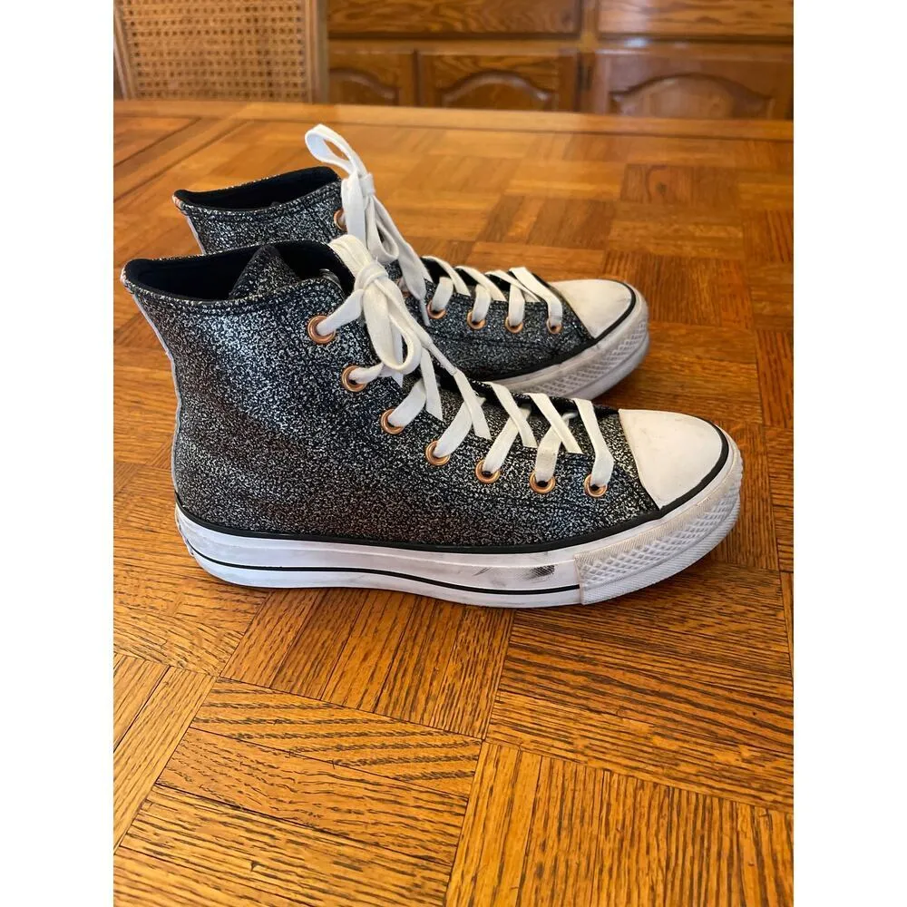 CONVERSE Chuck Taylor All Star Lift
Platform Glitter SIZE 8.5 - Image 4