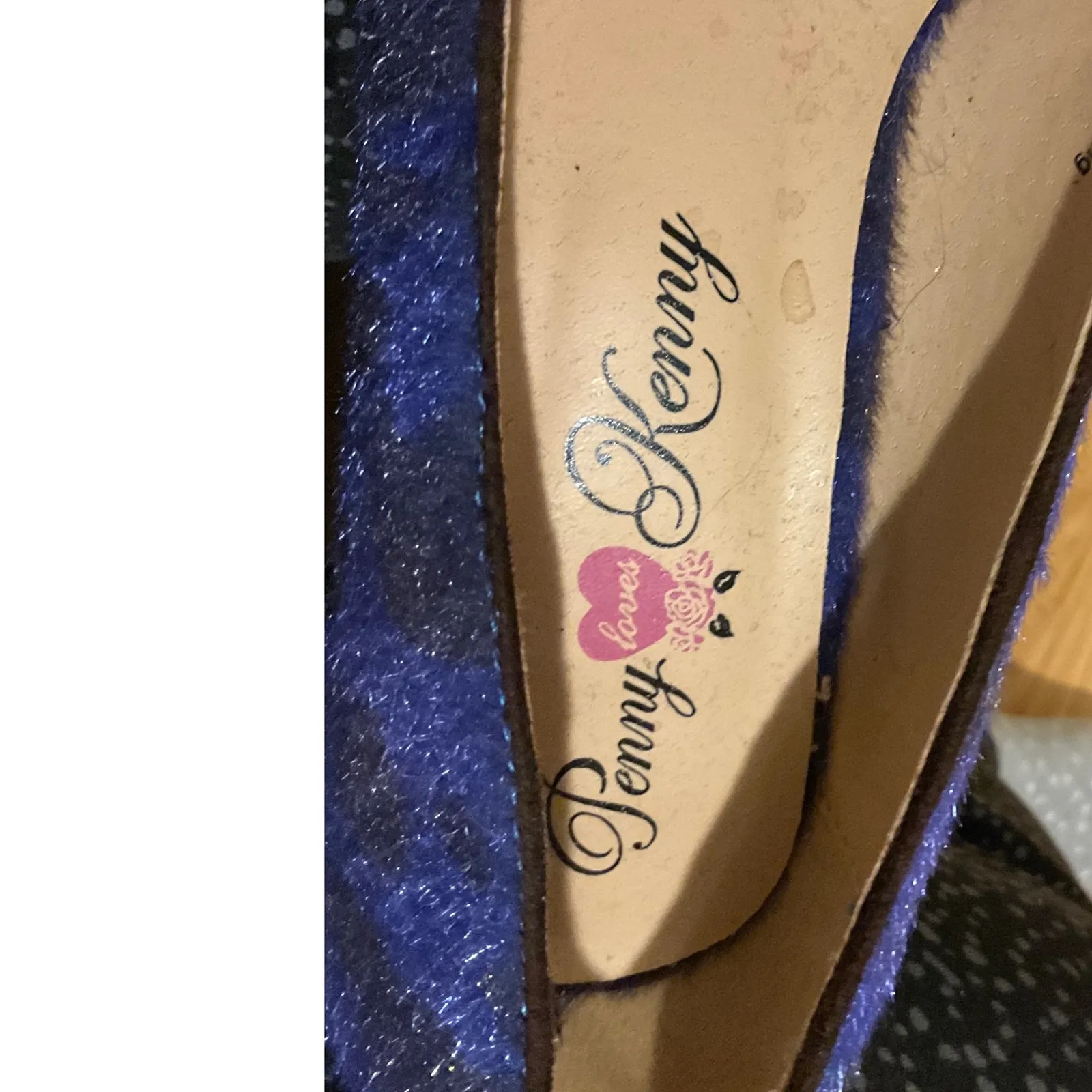 Penny Loves‎ Kenny Womens 9.5M Sparkle Textile Pointed Toe Stiletto Heel Pumps - Image 3