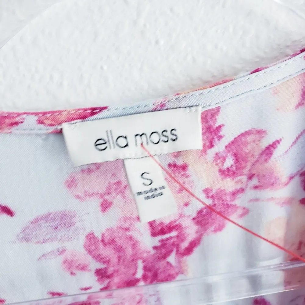 Ella Moss Floral Mini Ruffle Wrap Dress - Image 8