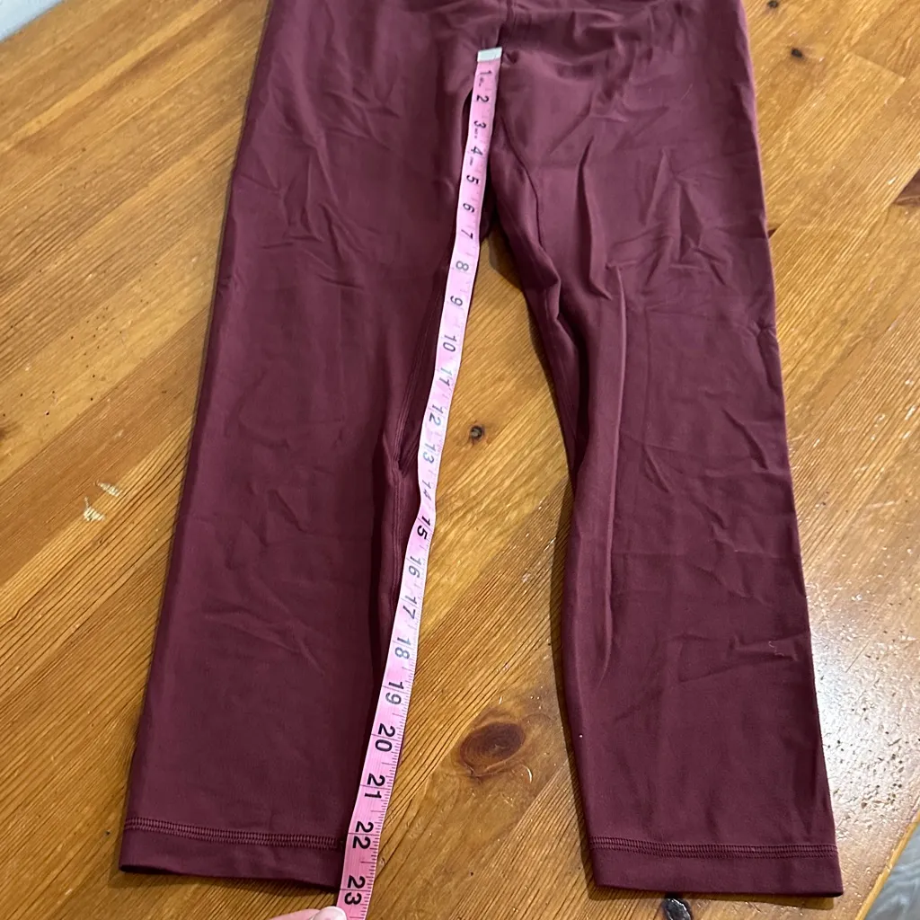 Lululemon Athletica Burgundy Leggings - Image 6