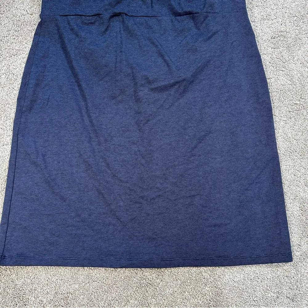 Toad&Co Women’s Organic Cotton Moxie Pencil Skirt in True Navy M Blue Size M - Image 7