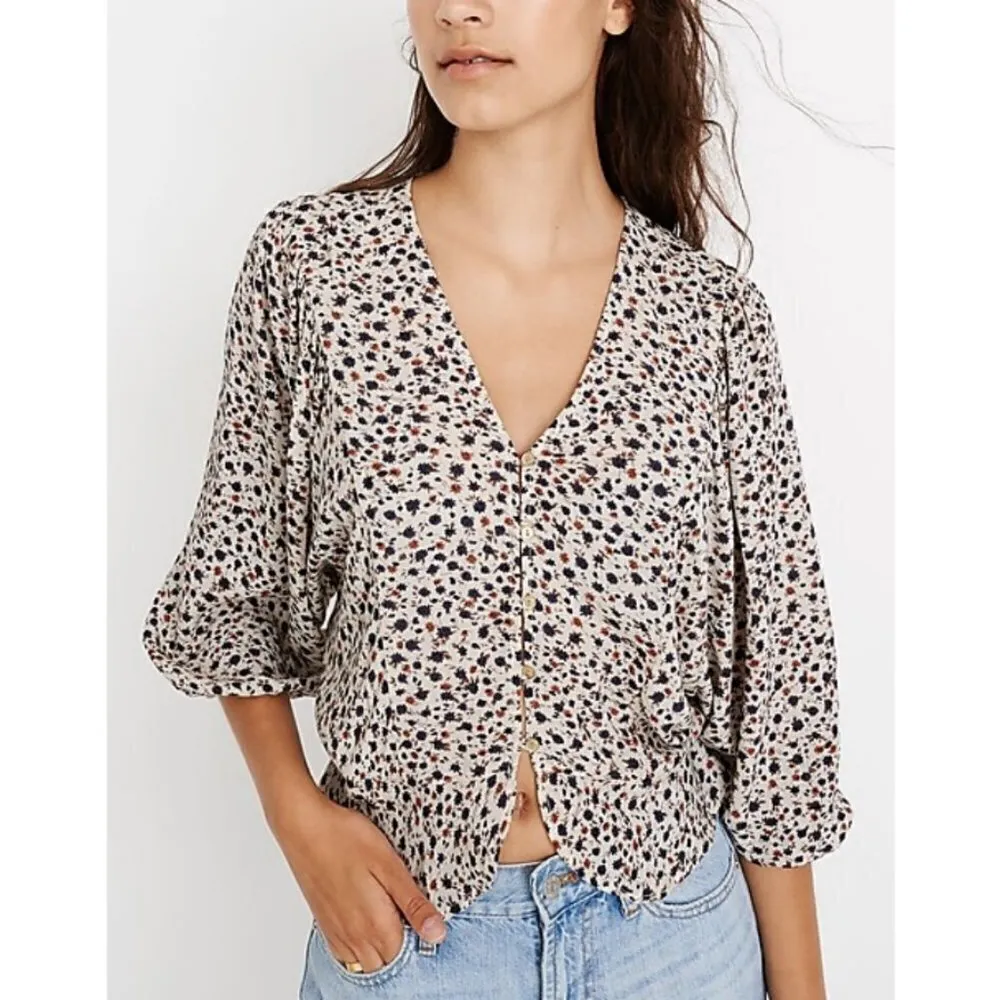 💕MADEWELL x CHRISTY DAWN💕 Emmy Top ~ Windflowers Floral Print XS - Image 3