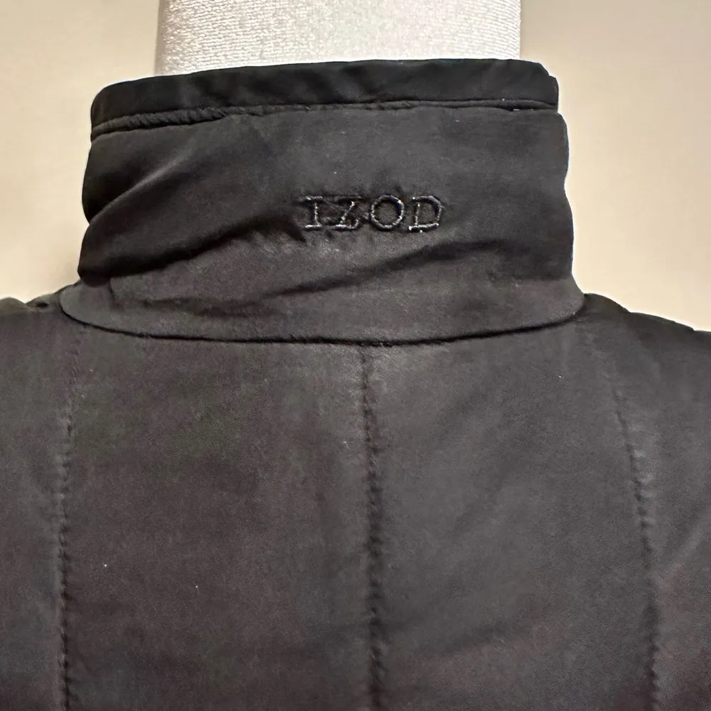 IZOD Black  Quilted Puffer Women’s Vest - Image 7