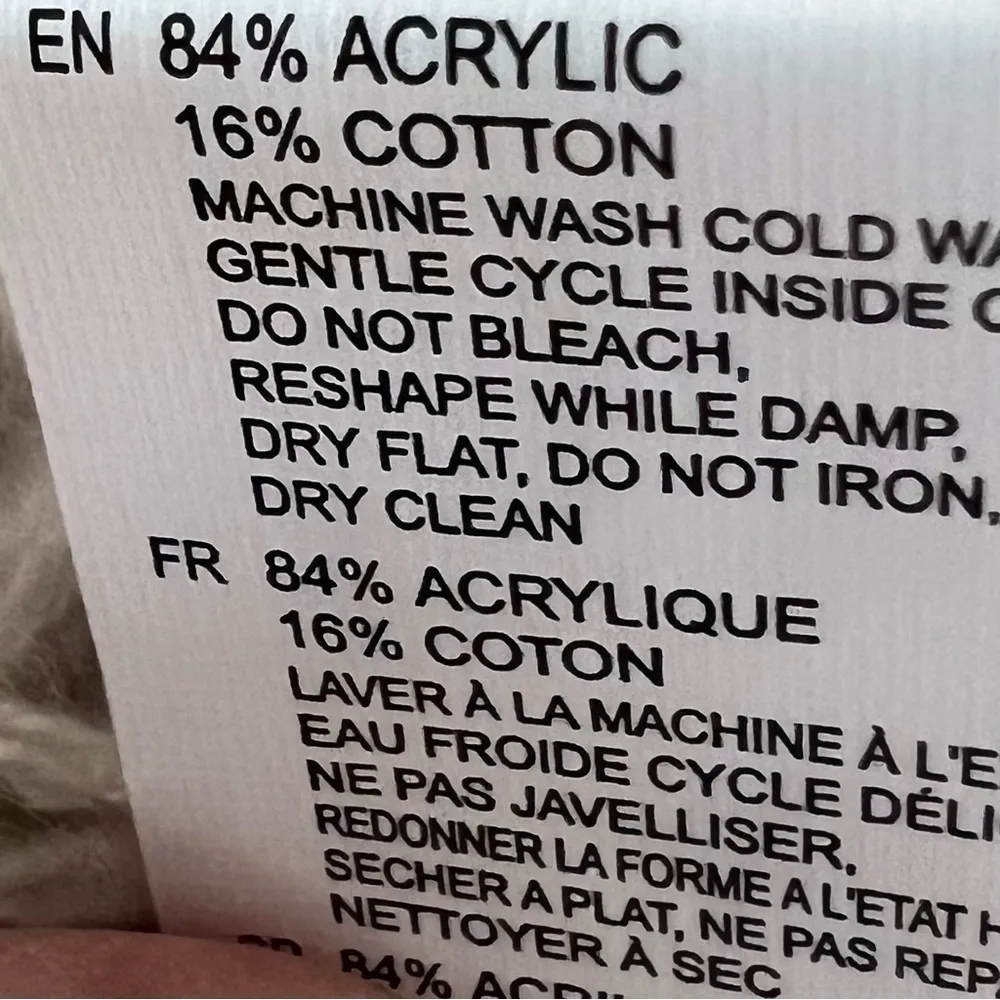 CLOTH by RD Pullover Cowl Neck Silver Cloud Women's Sweater Size Medium - Image 5