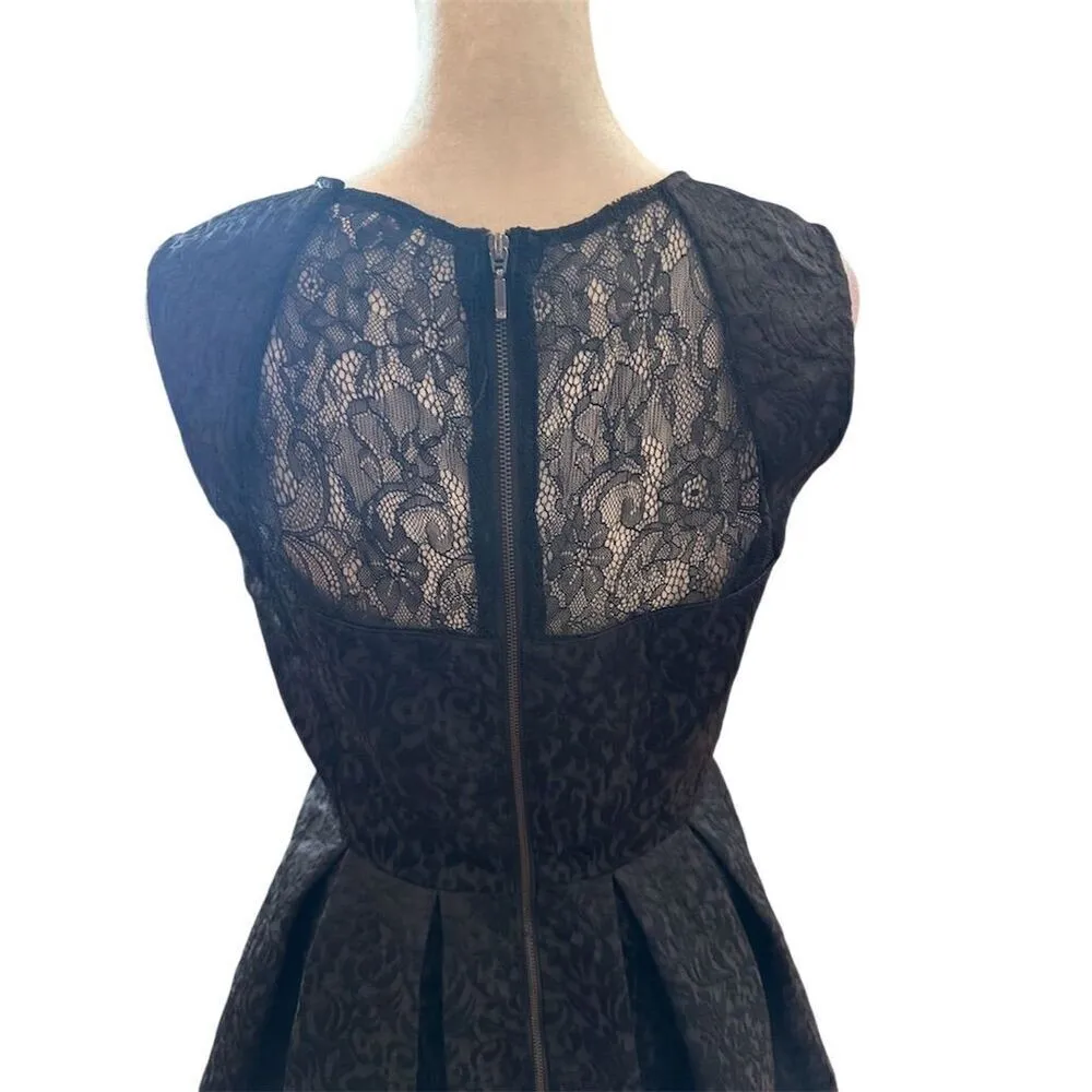 Forever 21 Women's Black Lace Skater Dress Sleeveless Size S - Image 5