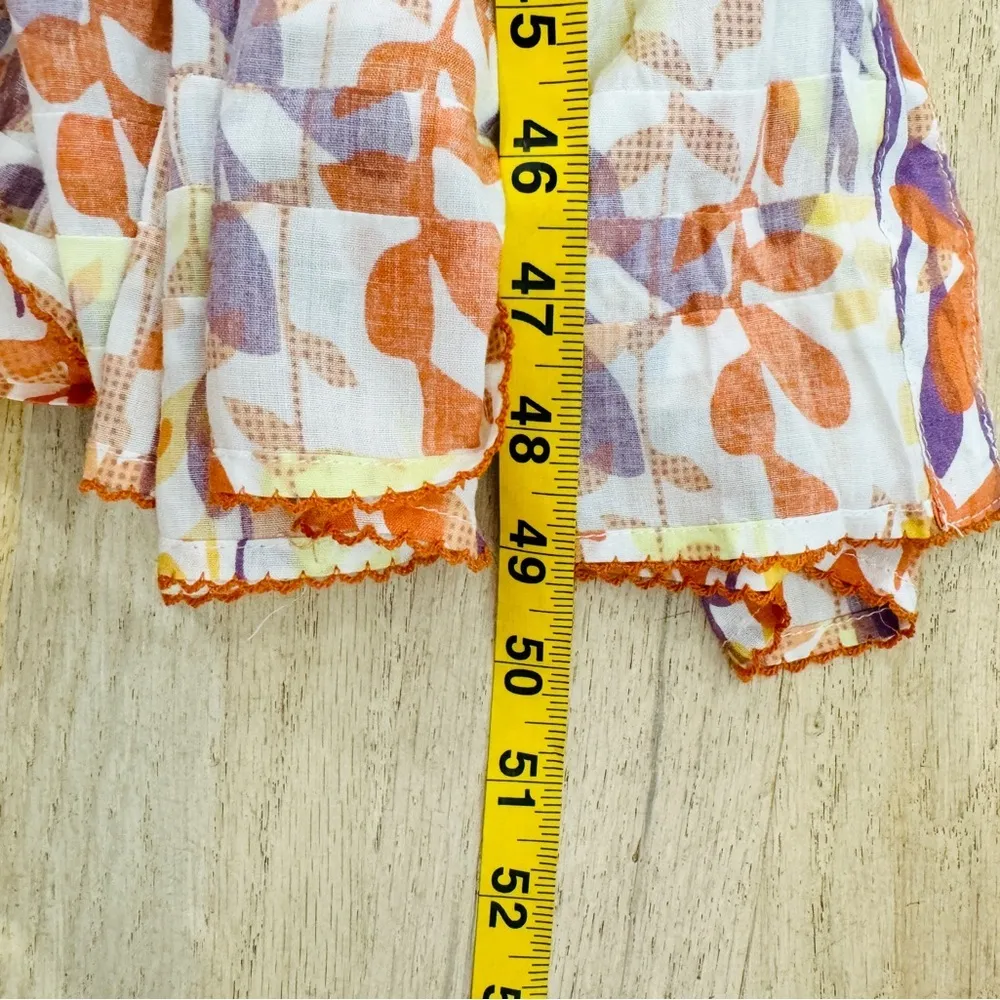 Poupette St Barth short sleeve floral multi button front midi dress NEW - Image 14