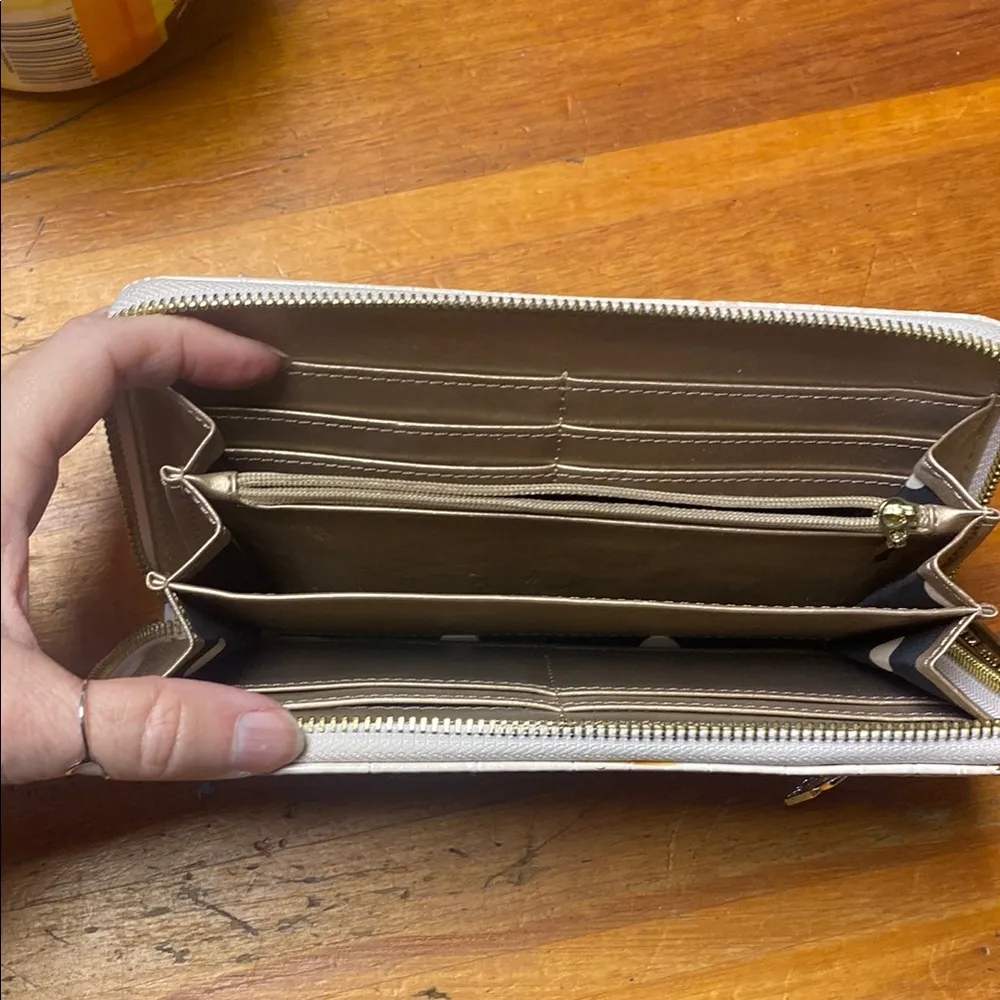 Anne Klein  Light Pink Croc-Embossed Wallet - Image 2