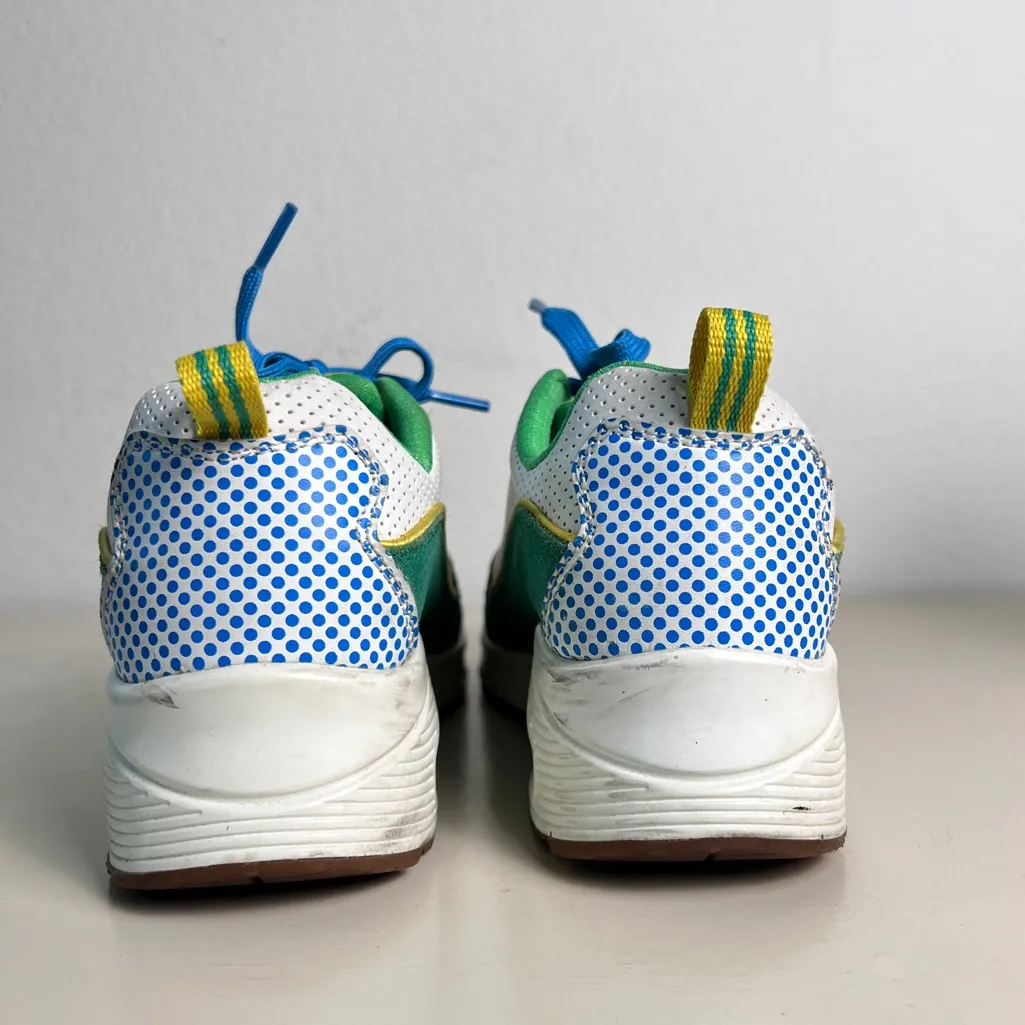 Skechers x BT21 Chimmy Sneakers Green Yellow White Lace‎ Up Shoes US 6 K-Pop BTS - Image 5