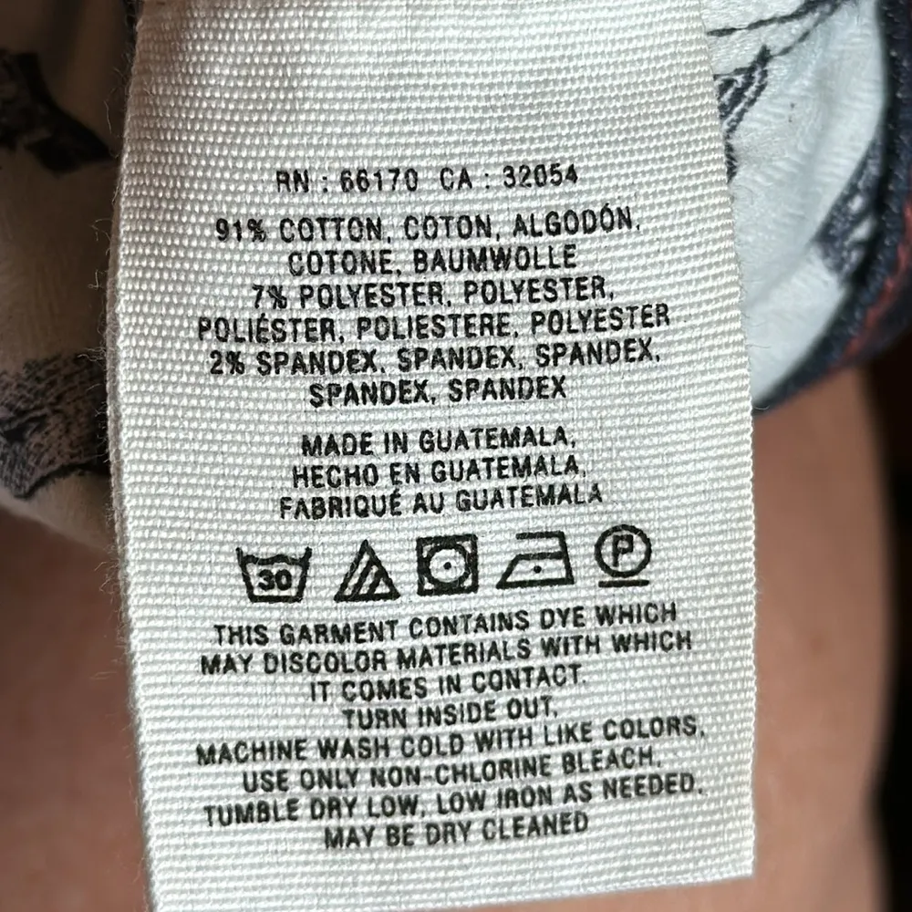 Pilcro Dark Blue Denim Jeans STET Flare Size 32 Tall - Image 11