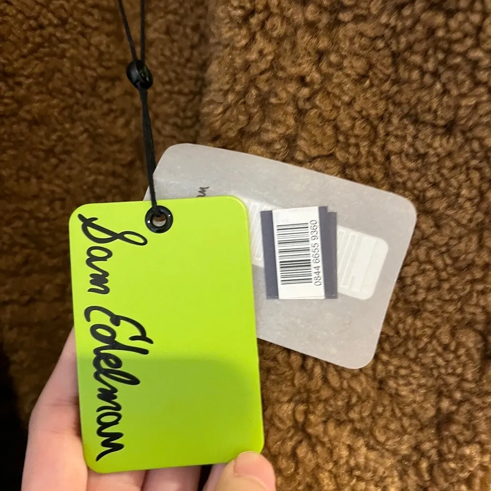 Sam Edelman Faux Shearling Moto Jacket WOMENS XXS XXSMALL BROWN NEW - Image 9