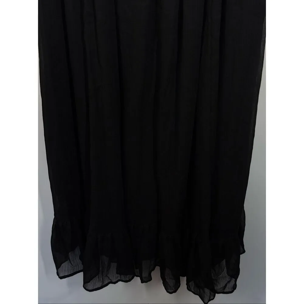 Abercrombie & Fitch Women dress black sheer overlay tank size small NWT - Image 3