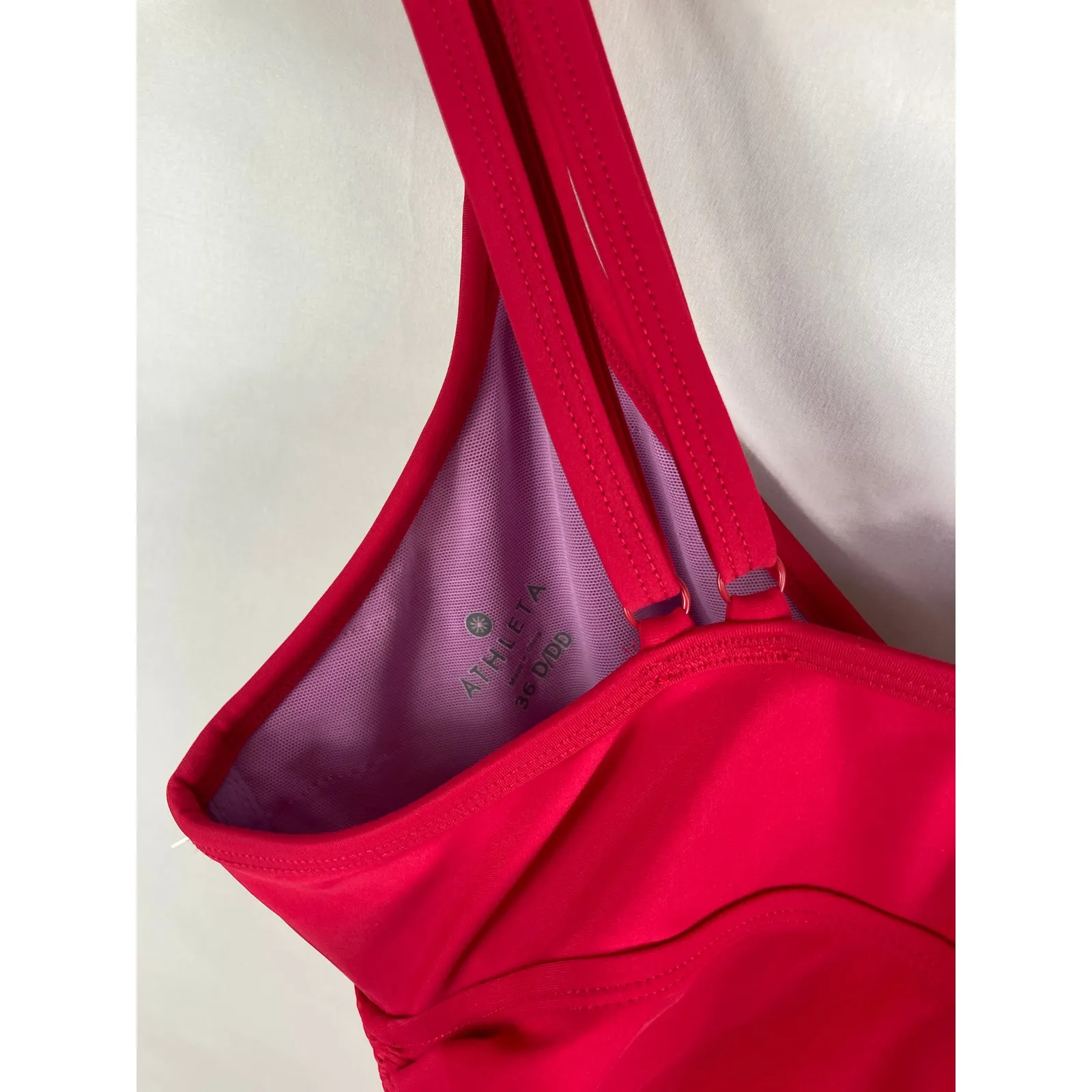 Athleta Pink Tankini Swim Top Size 36D/DD - Image 3