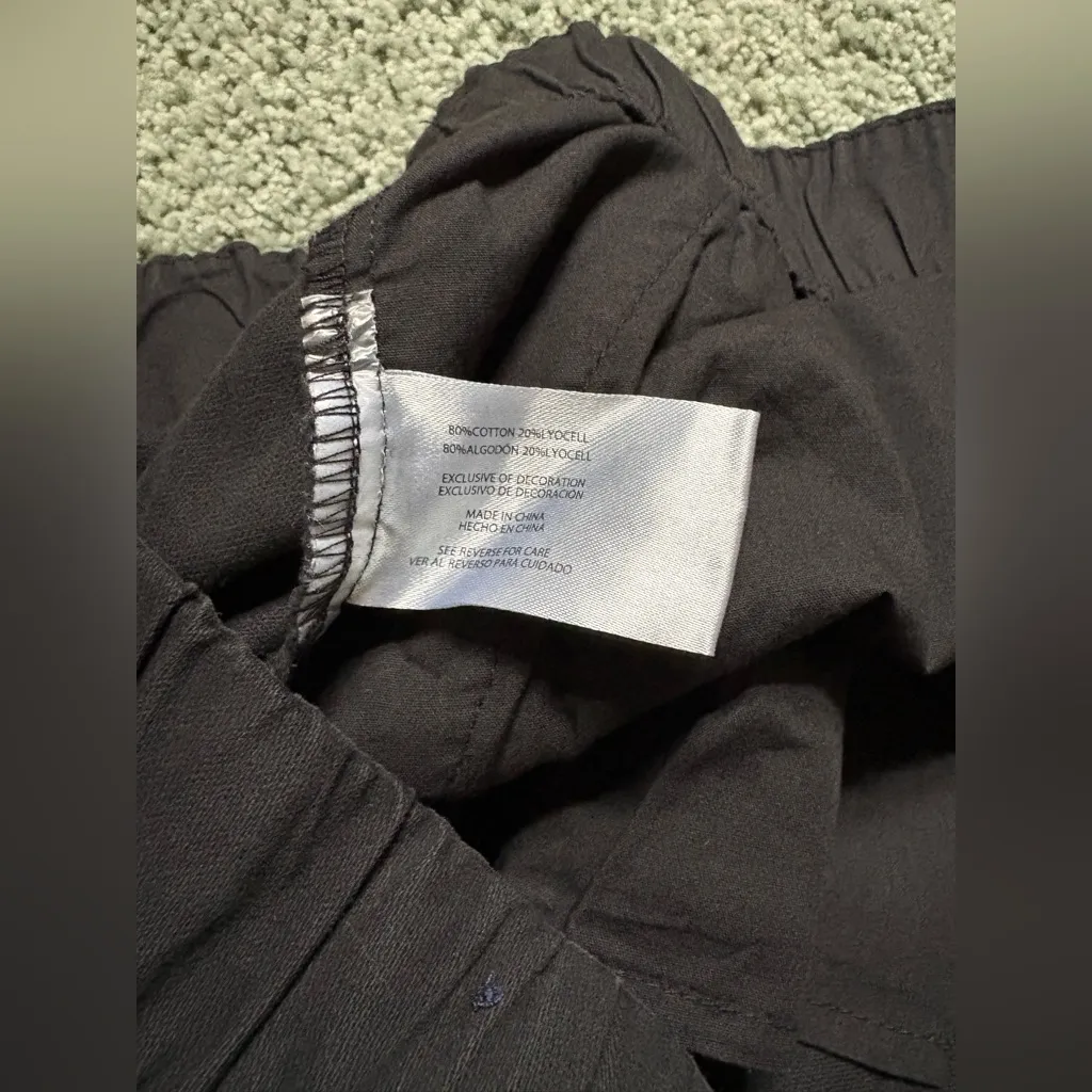 GAP Twill Cargo Pants Black Womens Size XXL NWT Pull On Pockets - Image 10