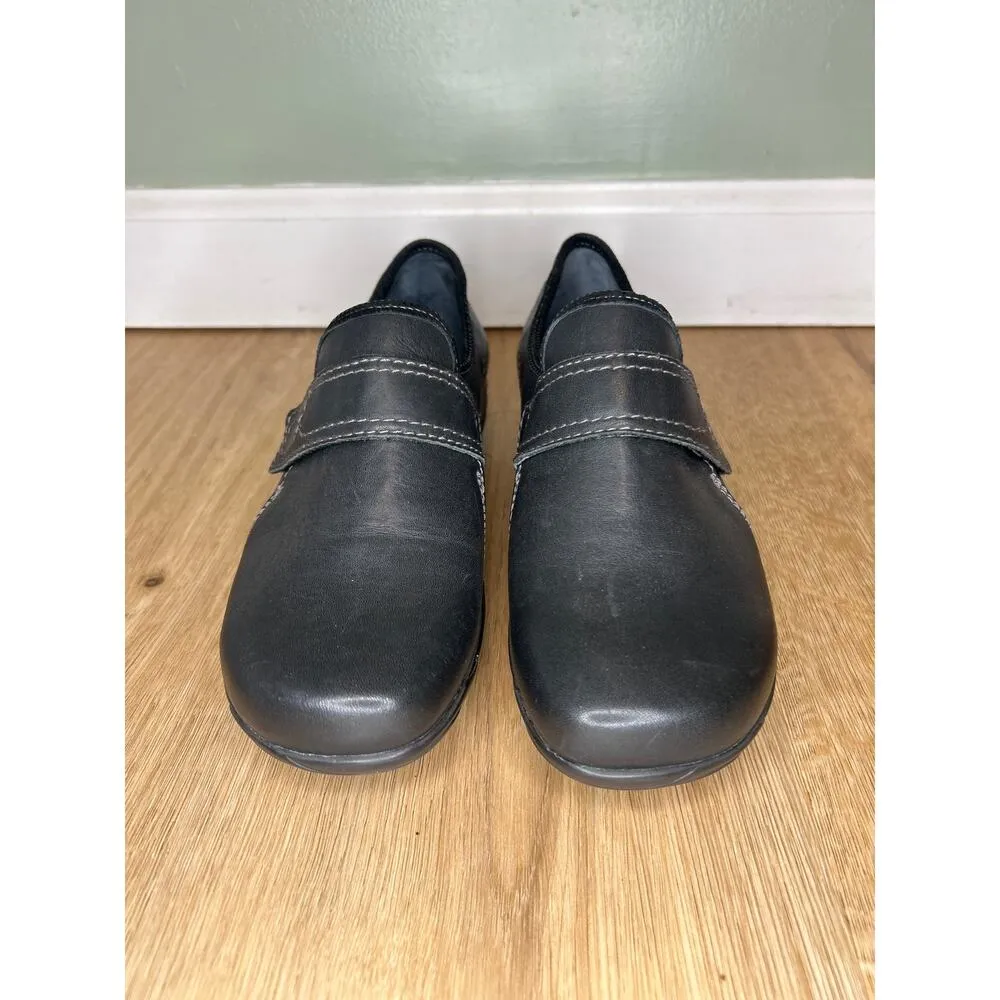 *NEW* Wolky Womens 6 EU 37 Desna Black Leather Slip On Comfort Orthopedic - Image 2