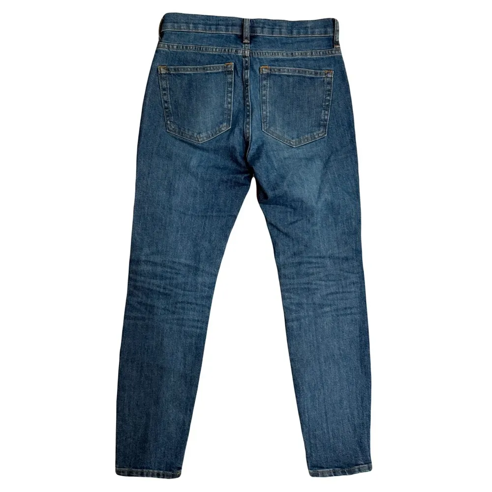 Everlane Ankle Jeans Size 25 Low Rise Medium Blue Wash - Image 6