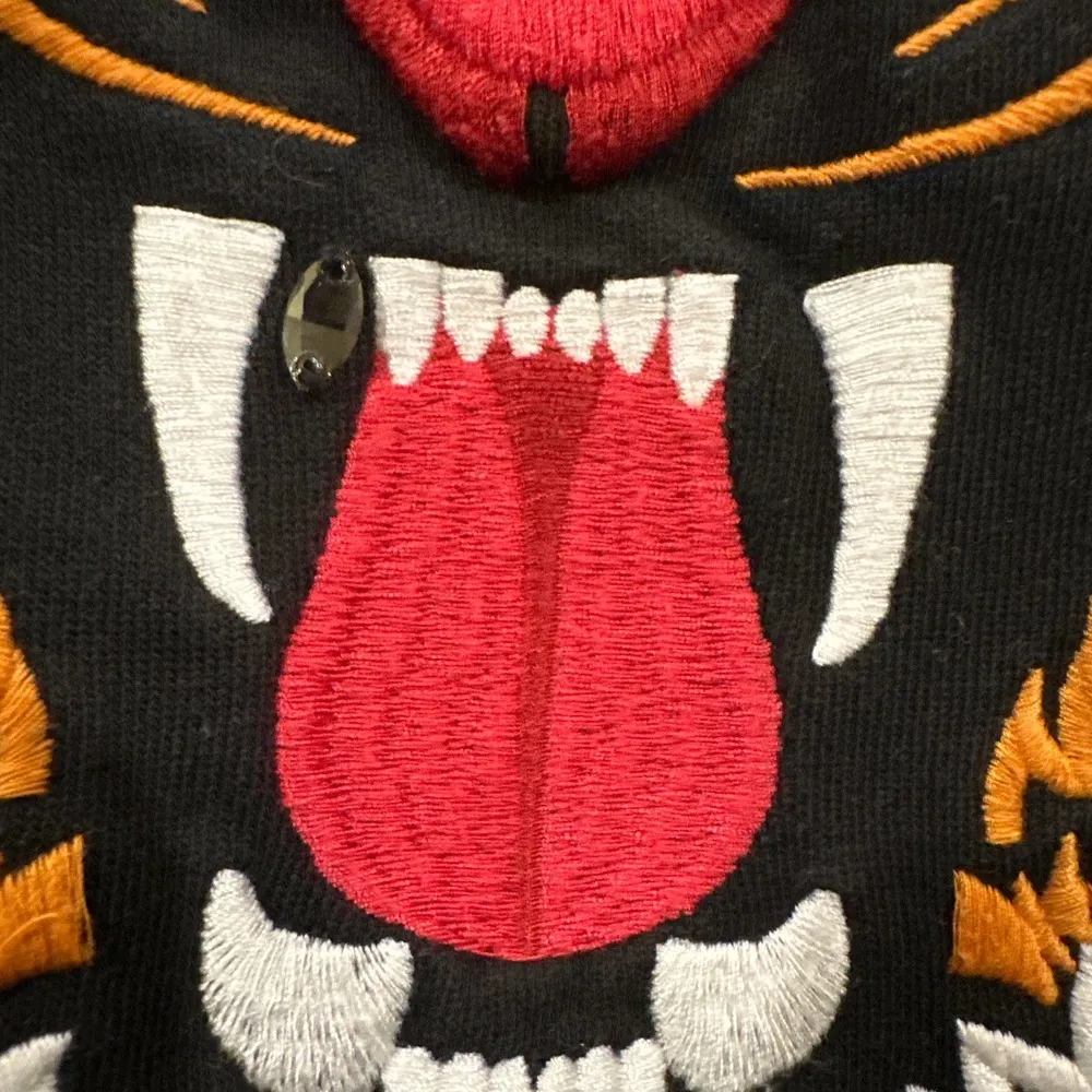 Lovers + Friends Wildcat Tiger LOVERS Jeweled Black Sweatshirt - Image 14