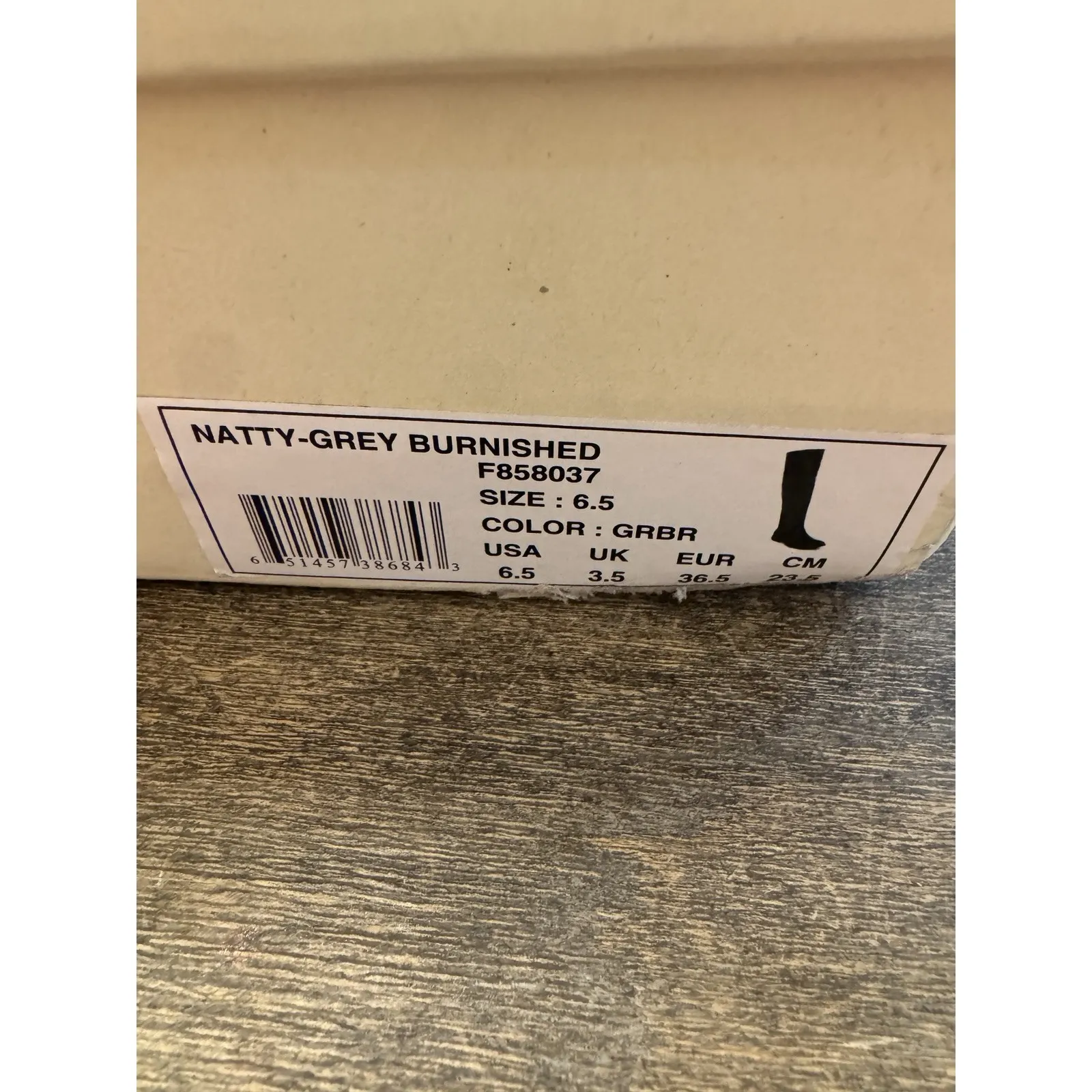 Roan By‎ Bed Stu Riding Boots Natty Tall Knee High Gray Burnished Leather 6.5 - Image 10