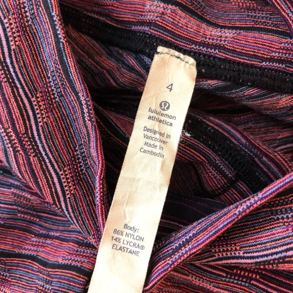 Lululemon Wunder Under Pant Space Dye Twist Regal Plum Alarming Pink Purple 4 - Image 3