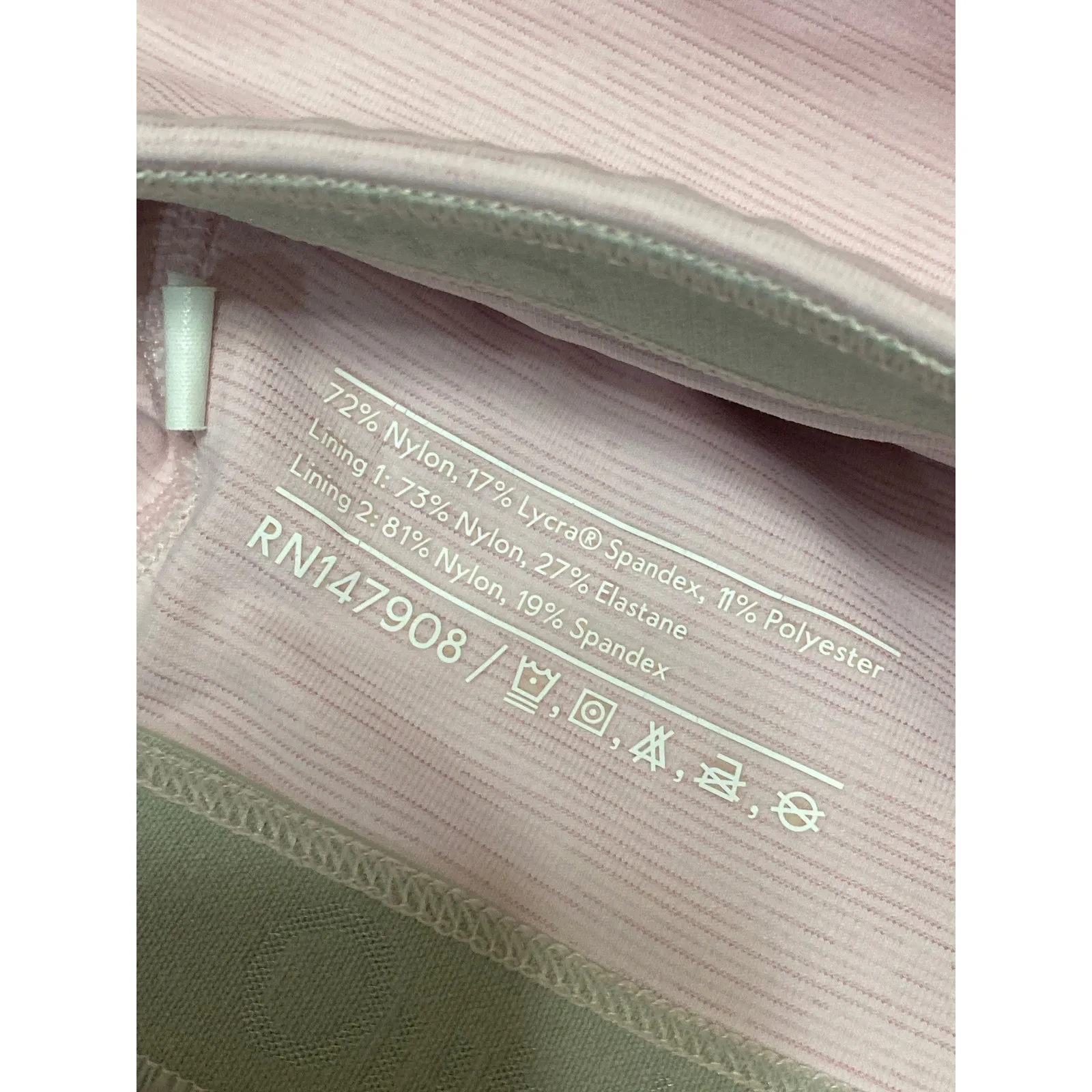 Outdoor Voices Pink Sleeveless Racerback Activewear Sports Bra Crop Tank Top M - Image 4