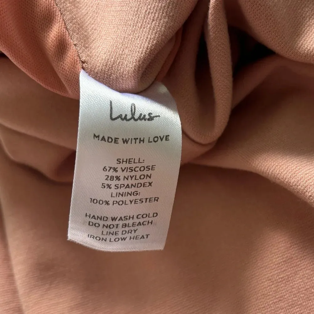 Lulus Pink Mini Cocktail Party Dress Spaghetti Straps Ruched Waist Wedding Event - Image 9