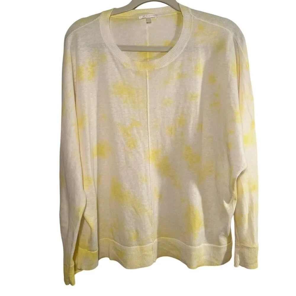 Lisa Todd The Spritz Tie Dye Crewneck Sweater Sz. L Yellow Size L - Image 2