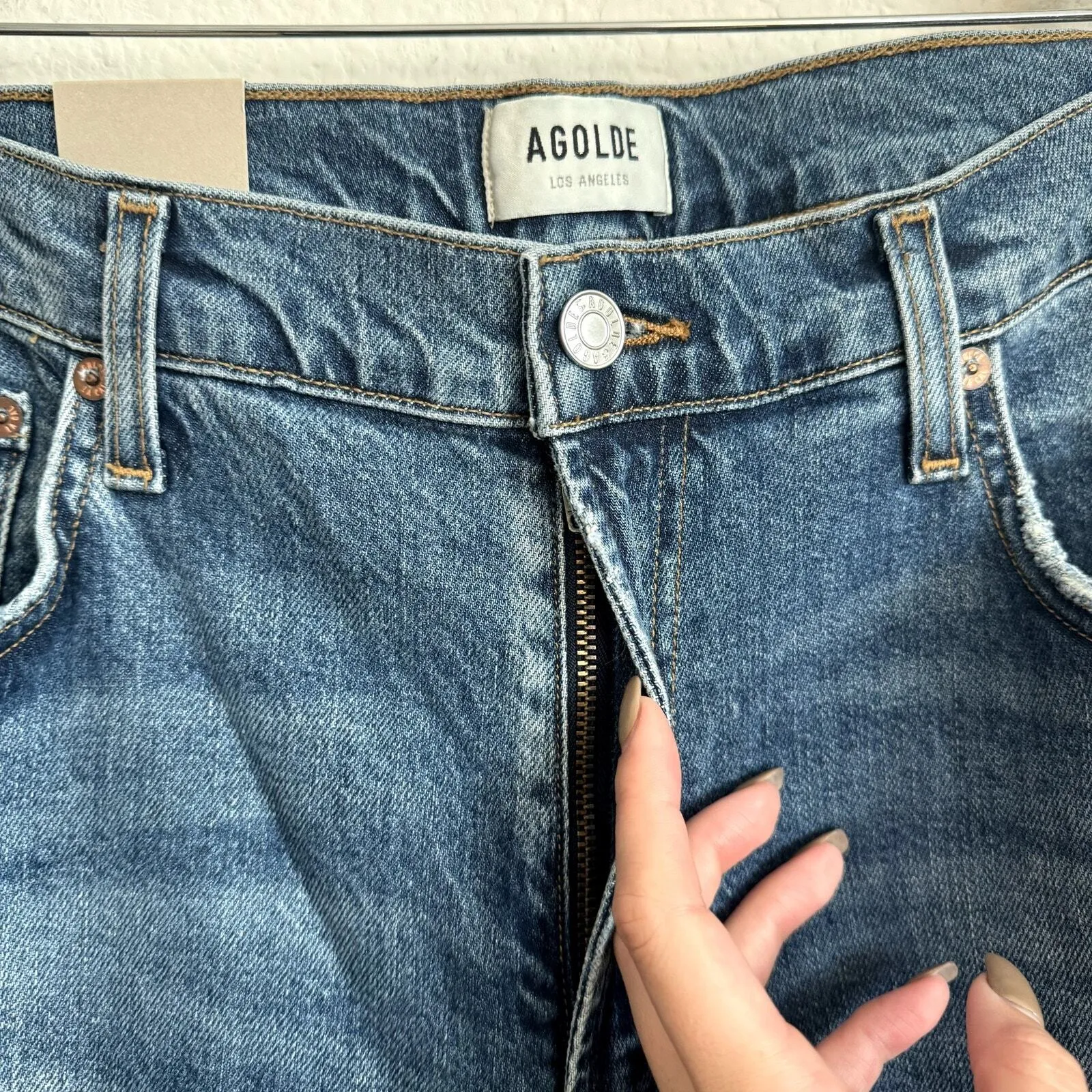 Agolde Kye Mid-Rise Straight Ankle Jeans NWT 31 - Image 8