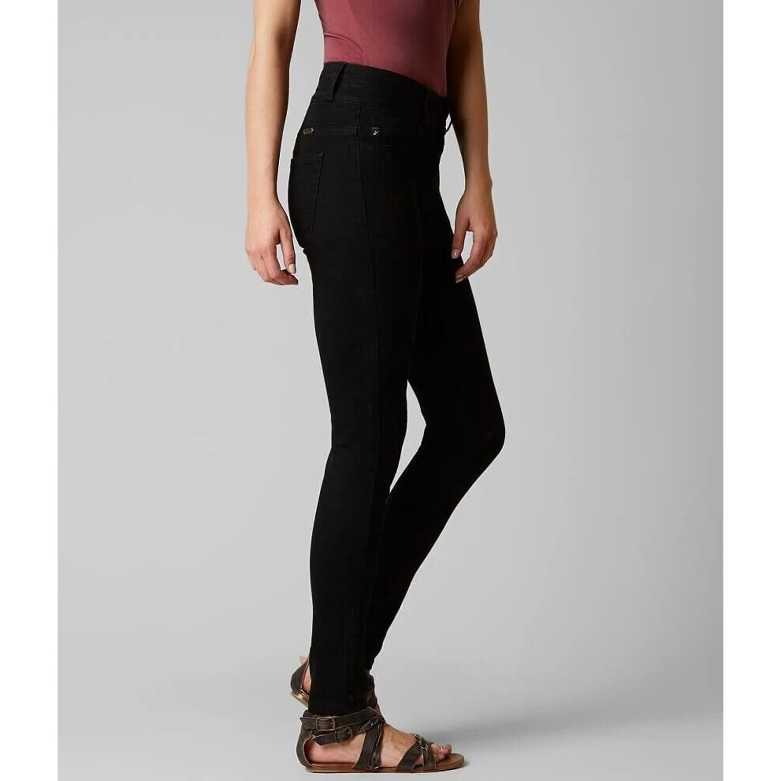 KanCan Womens Jeans Sz‎ 26 High Rise Skinny Stretch Black - Image 2