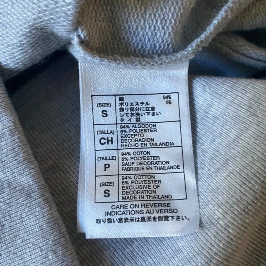 Disneyland sz S‎ gray cotton Minnie mouse warm hoodie - Image 9