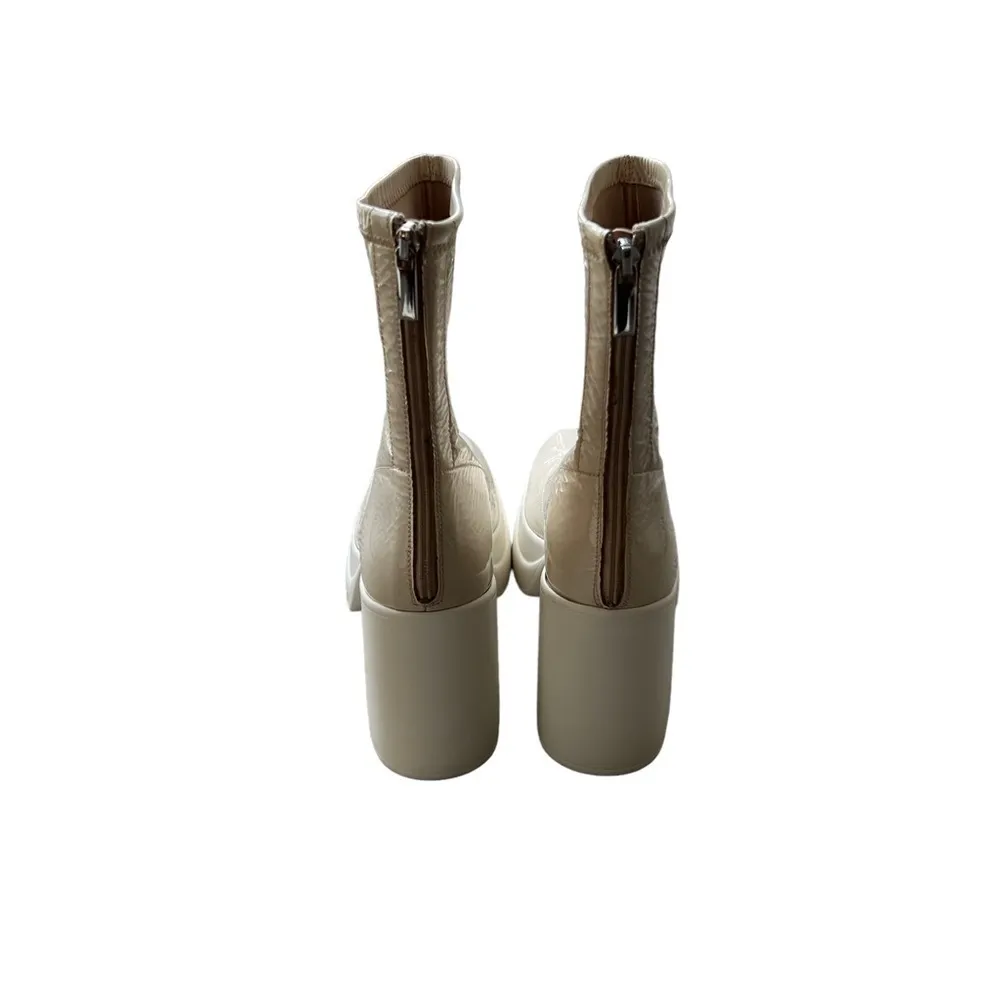 Free People - Double Stack Platform Bootie Sz39 1/2 - Image 6