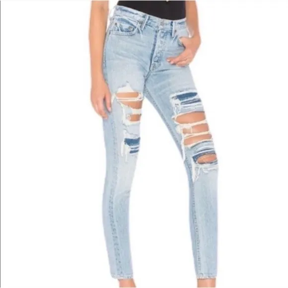 🎉HP🎉 NWT GRLFRNDxRevolve Karolina High-Rise E Street Distressed Skinny Jean 29 - Image 3