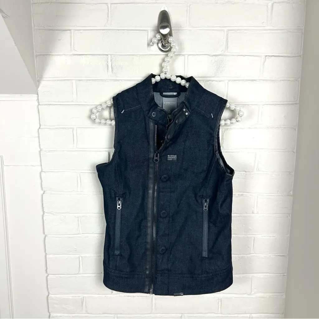 G-Star Women’s Denim Vest Size S - Image 3