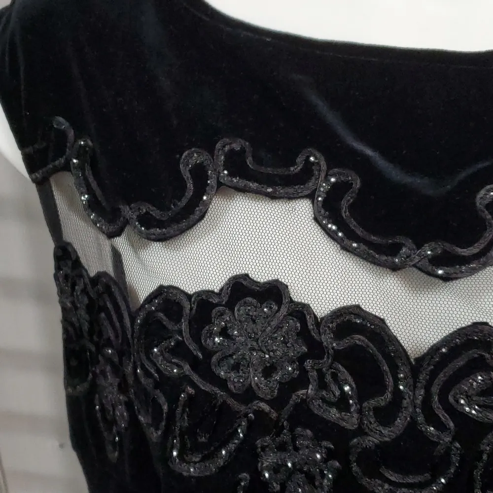 ONYX Nite blk formal maxi sz14 Black Size 14 - Image 4