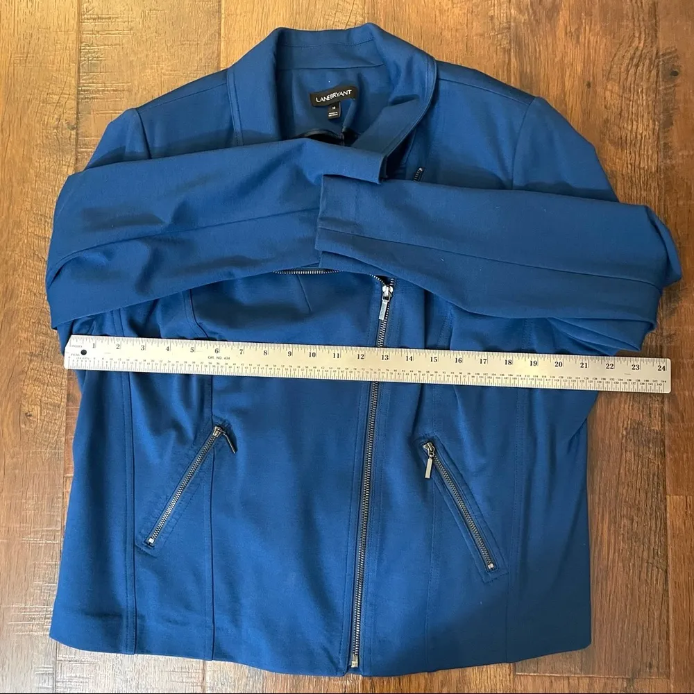 LANE BRYANT royal blue zipper jacket, plus size 18 - Image 8