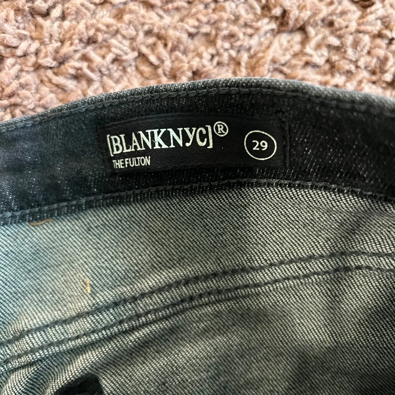 BLANKNYC Women's‎ Denim Shorts Distressed Black Wash Cuffed Hem Size 29 NWT - Image 3