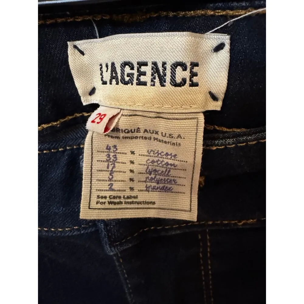 L'AGENCE Avery Skinny High Rise Deep Space Super Stretchy Sz 29 - Image 2