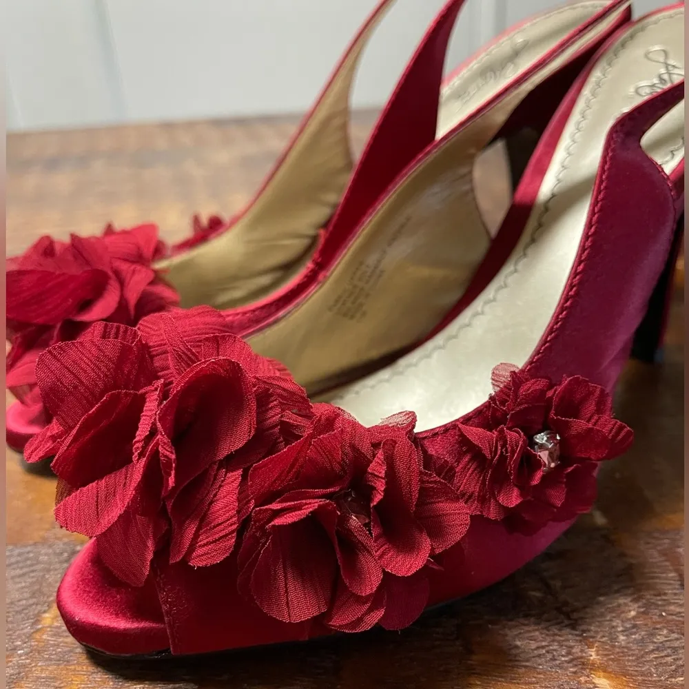 Platinum Nordstrom Red Heels - Image 3