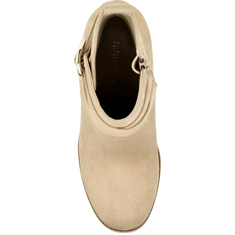 Nine West Nevermind Stacked Heel Bootie Sughero size 9 - Image 5