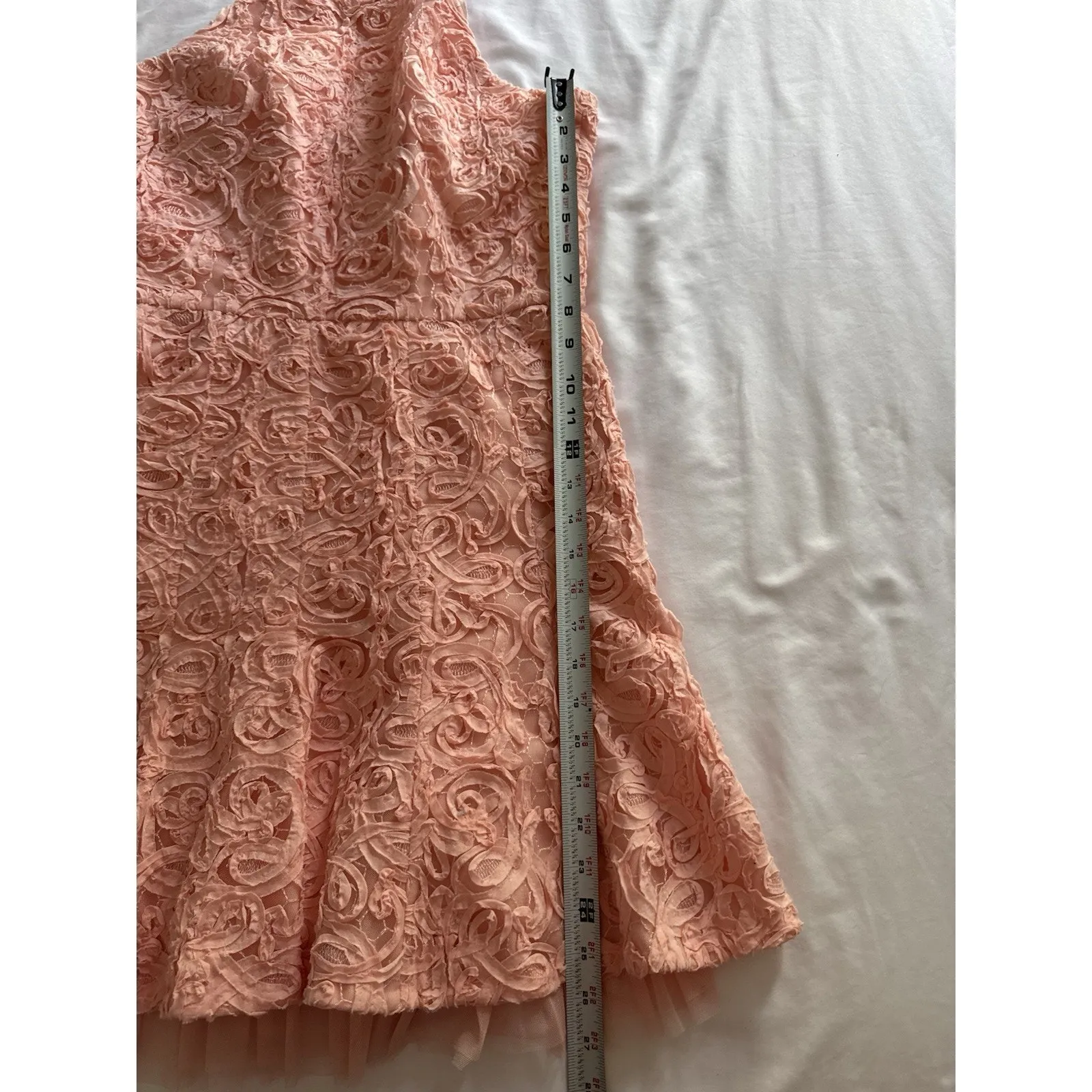 BCBG MaxAzria Pink Dress ASO Ariel Winter Wedding Guest Hoco Cocktail Coquette - Image 5