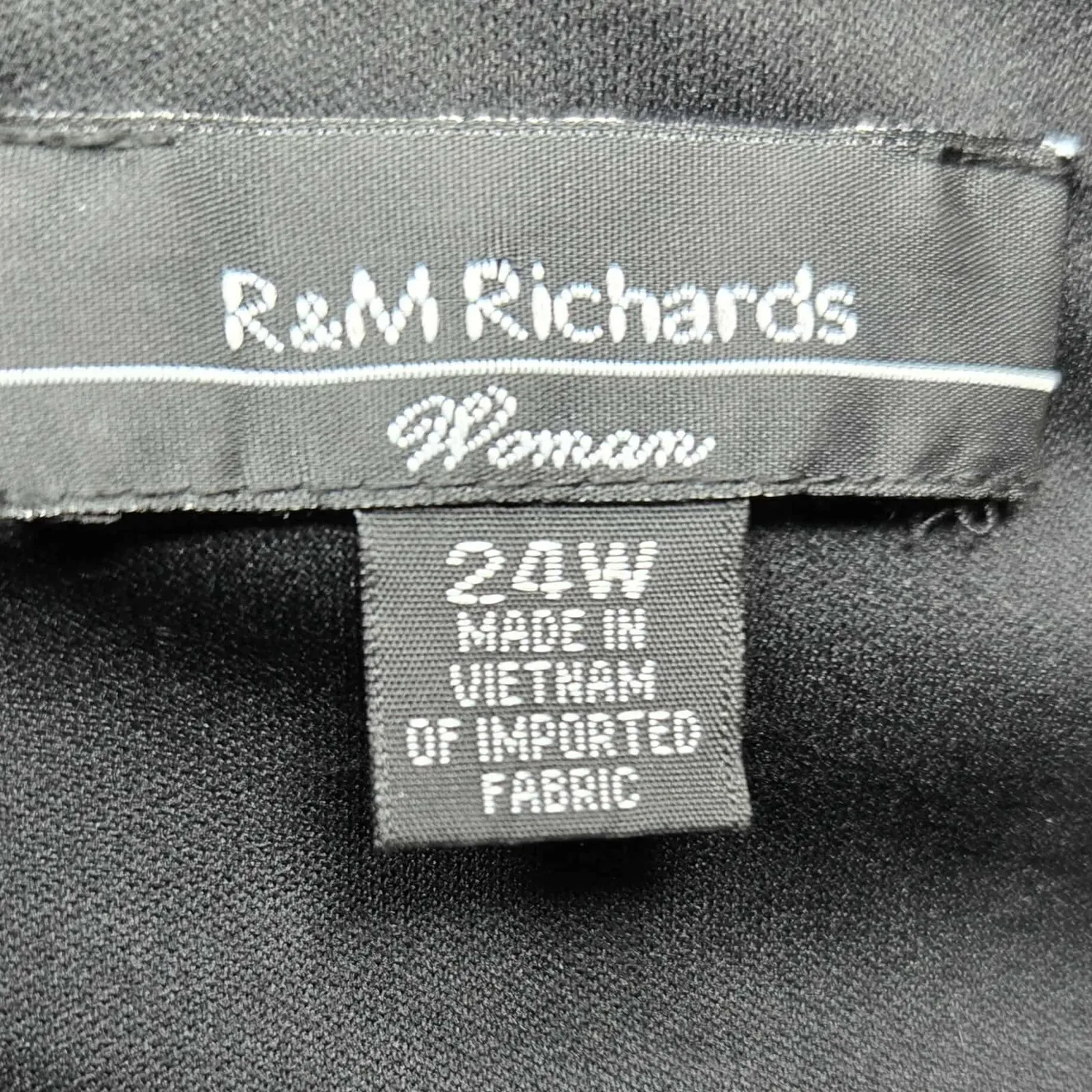 R&M Richards Floral Cap Sleeve Ruched Midi Dress Size 24W - Image 3