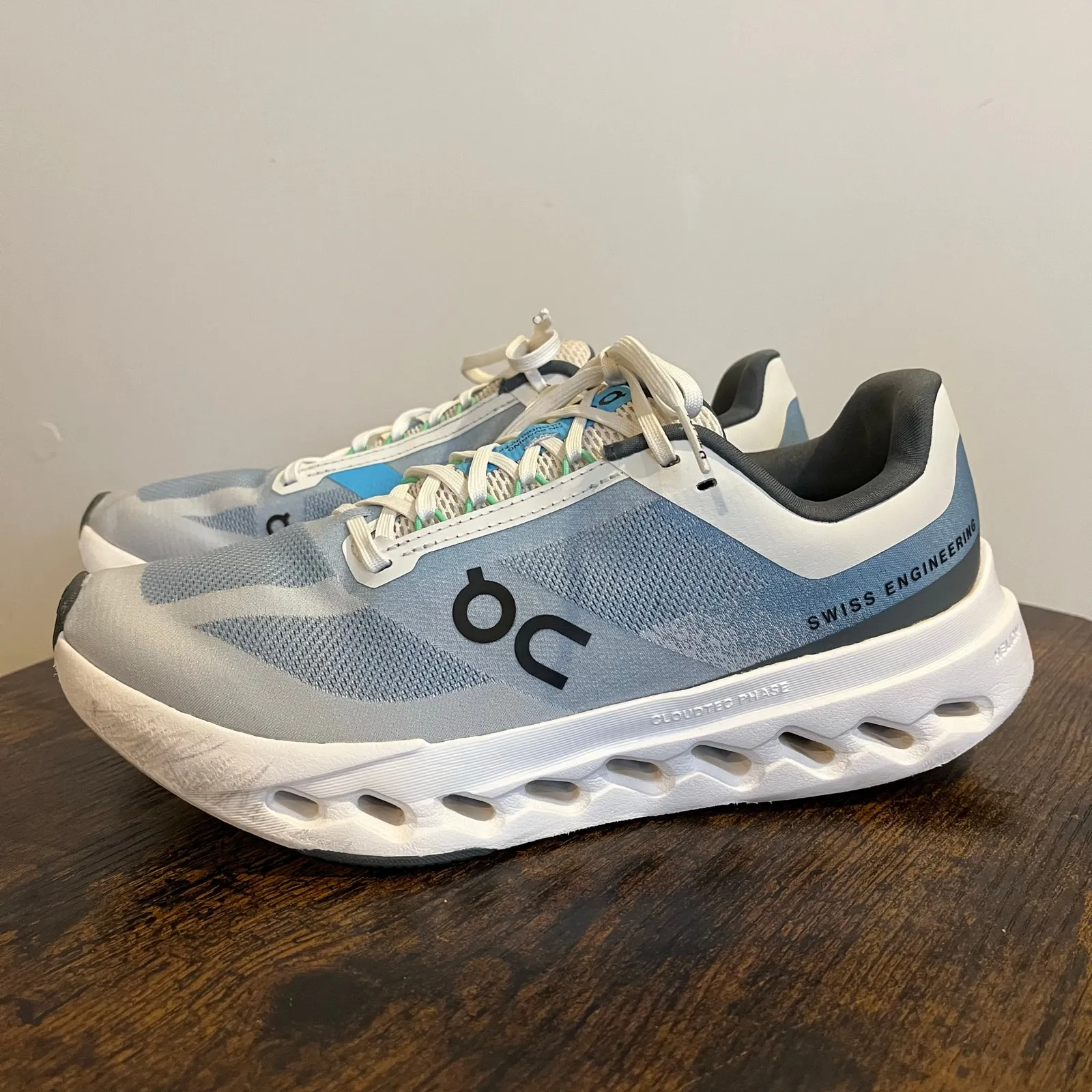 On Running Shoes Cloudsurfer Next Blue Gray White Sneaker Womens 9.5 - Image 2