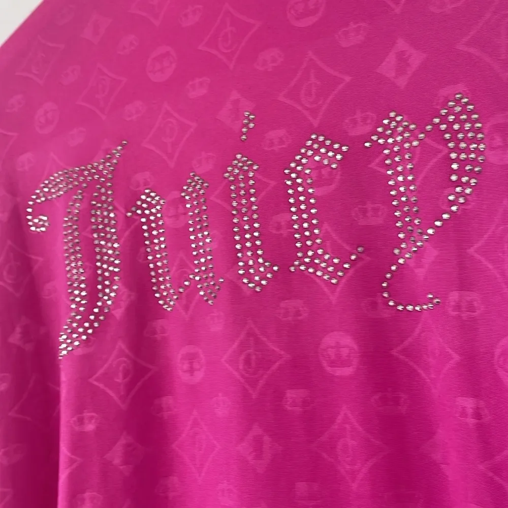 Juicy Couture Pink Robe Blinged Out Back Size Small - Image 13