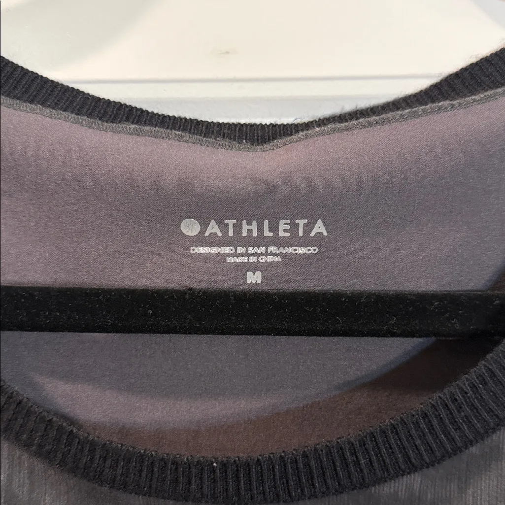 Athleta Rincon Printed Dress Sheath Sleeveless Gray Size Medium - Image 4