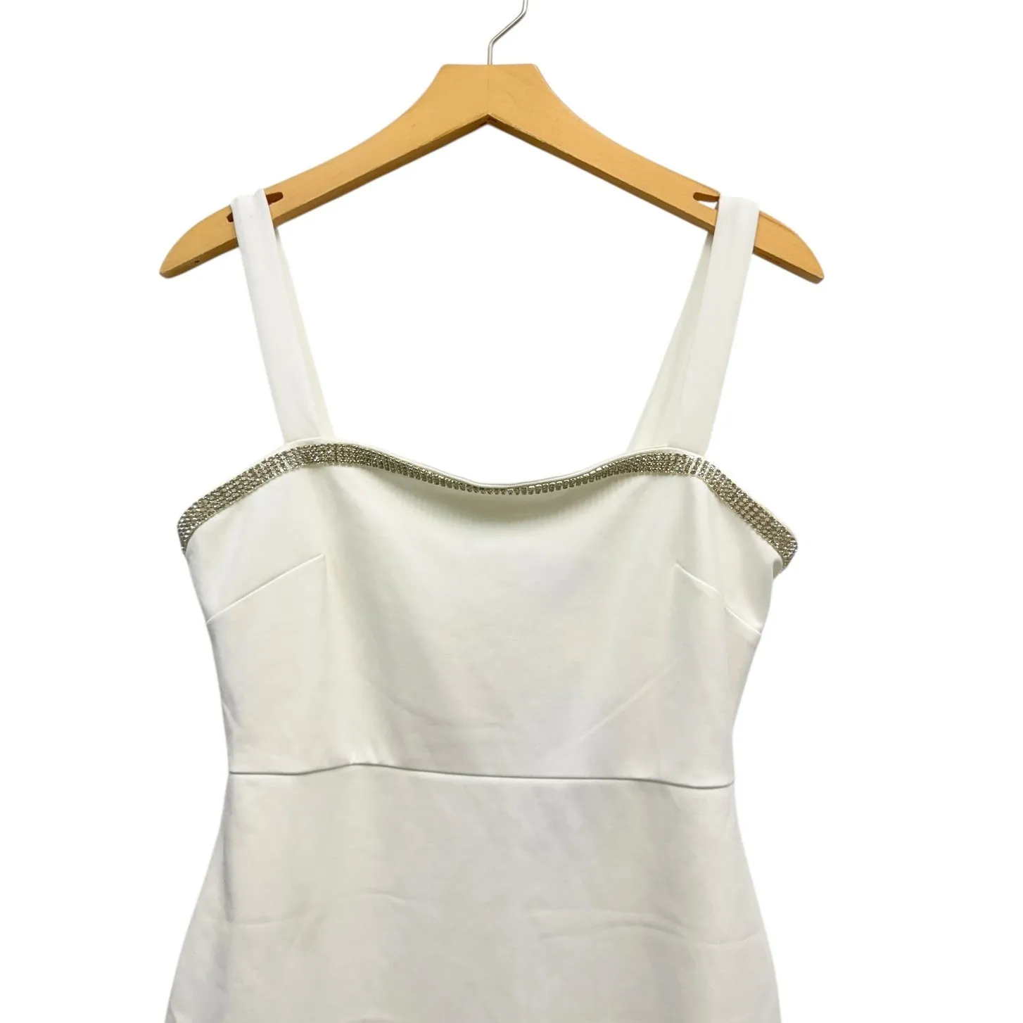 Lulus Glowing Allure White Rhinestone Sleeveless Bodycon Mini Dress size M NWT Size M - Image 5