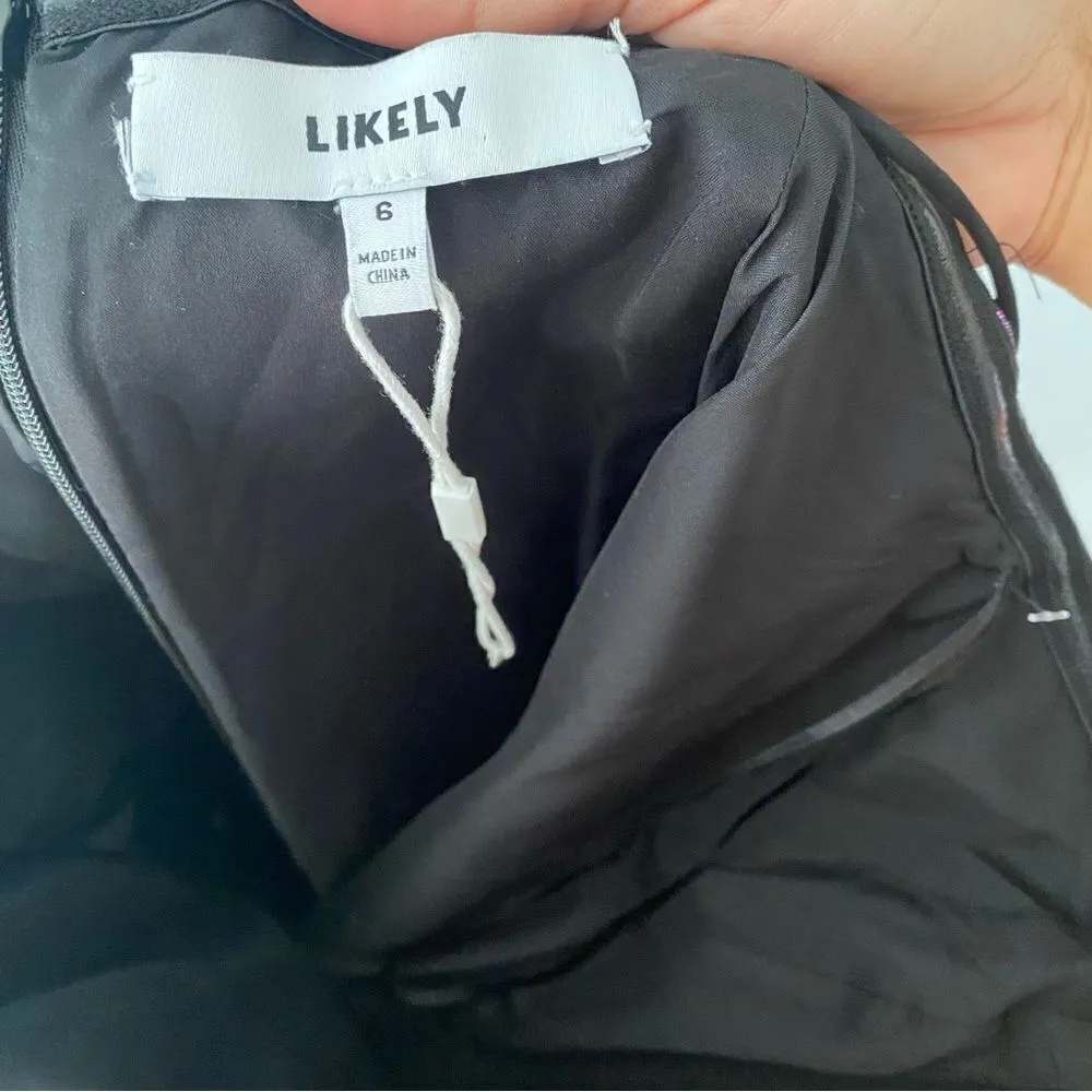 LIKELY Hayley Iridescent Purple Liquid Shimmer Metallic Sleeveless Mini Dress 6 - Image 3