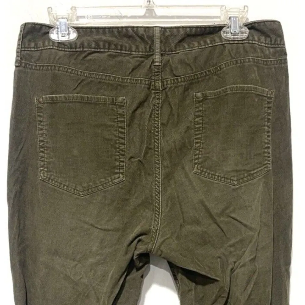 Eddie Bauer Curvy Bootcut Corduroy Pants Olive Green 10T Tall - Image 5